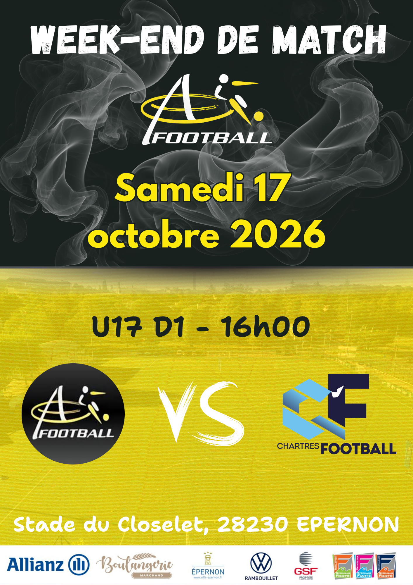 Match U17D1 : Epernon vs C'Chartres
